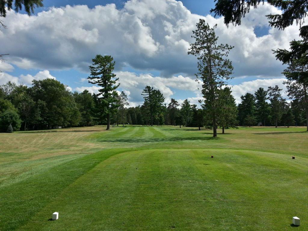 View of golf course green